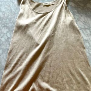 Calvin Klein Silk Silver Tank